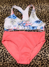 Wonder Nation Girls Swimsuit Set w/ UPF 50 M  7-8 