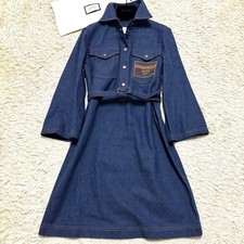 USED EXCELLENT CONDITION GUCCI BELTED DENIM DRESS, RECENT MODEL, SIZE 38, WITH