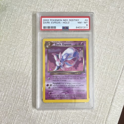 Dark Espeon (Unlimited) graded PSA 8 for sale on eBay