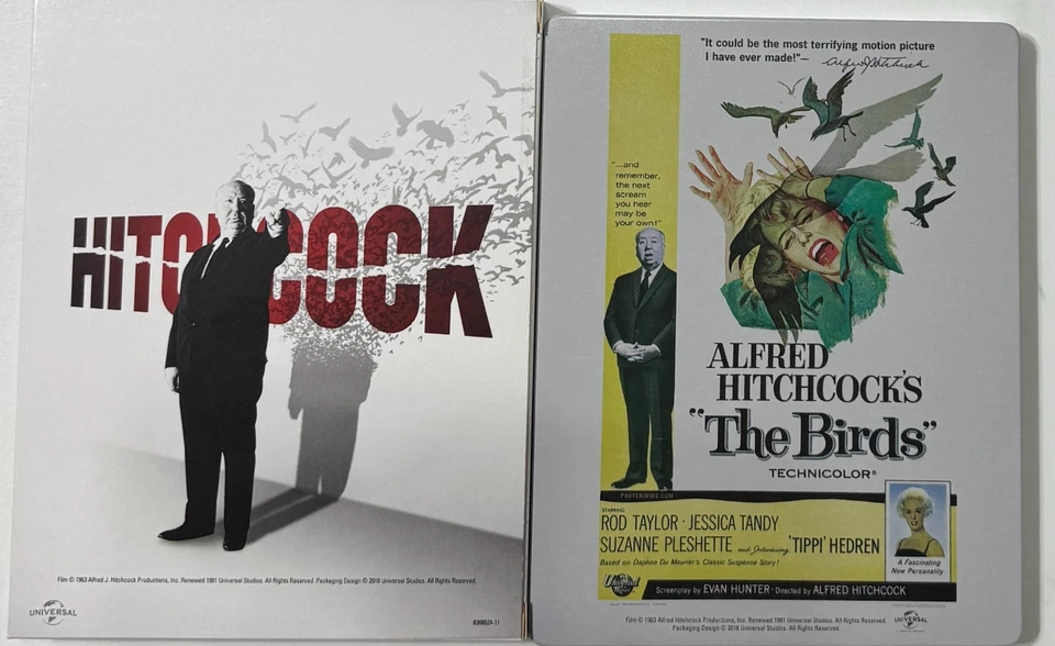 Alfred Hitchcock The Birds Blu-ray Steelbook with Slipcase (Region Free, Zavvi) — 第 2/3 张图片
