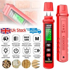 Digital Moisture Damp Detector Humidity Tester Wood Wall Concrete LCD Meter *UK