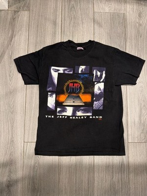 1993 Jeff Healey Band Feel This Black T-Shirt Large