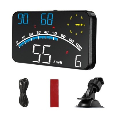 GPS HUD Head Up Display Speedometer With Altitude Longitude Latitude For Car