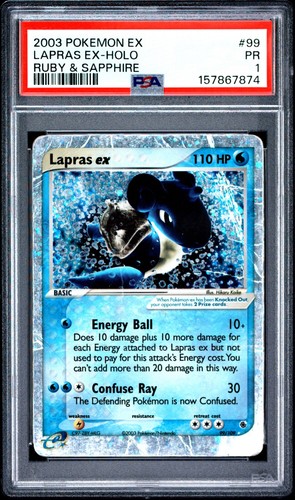 Lapras ex graded PSA 1 for sale on eBay