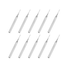 10PCS 0.6mm Carbide End Mill Engraving Milling Cutter CNC Router Bit 1/8" Shank