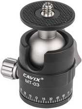 CAVIX 25mm Mini Ball Head 360  Panoramic Tripod Head Small Ball Head with 1/4"