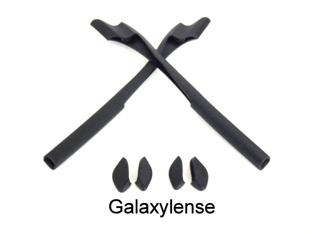 Galaxy Ear socks & Nose Pads Rubber Kits For Oakley Half Jacket 2.0/2.0 XL Black