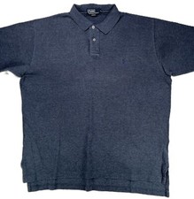 Polo Ralph Lauren Men's Pique Polo Shirt Short Sleeve Cotton Blue XL