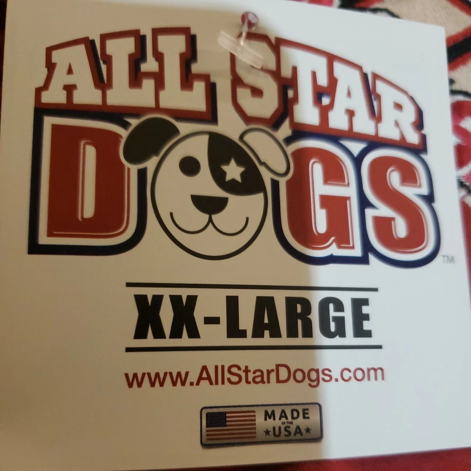 All Star Dogs COLLEGIATE UMASS RED  XXL DOG -58-80lbs  VEST/DRESS NWT - Image 2 of 3