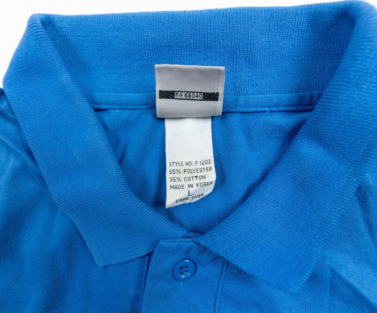 Vintage Ocean Pacific Shirt Mens Large Blue Polo Short Sleeve Surf