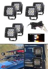 LED Bernstein Weiß Erholung Strobe Blinkgitter Set 6X Licht Lightbar Kabel KIT