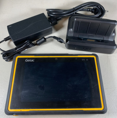 Tested Works Getac Z710 Rugged Tablet w/ Charging Dock and Power Cord Android