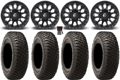 Fuel Vector MB 15'' Wheels 32'' BFG KM3 Tires Can-Am Renegade Outlander