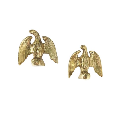 Pair of Vintage Solid Brass Eagle Lamp Finials eBay