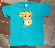 Vintage Disney Store 90s Nala The Lion King Teal T-shirt Girls M 10/12