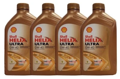 Shell Helix Ultra 0W-40 4 x 1 L Huile Moteur Synthétique MB 229.5 RN700/710 - Photo 1/3