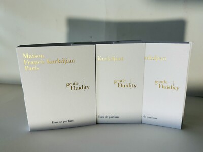 3 NEW MFK Maison Francis Kurkdjian GENTLE FLUIDITY EAU DE PARFUM SAMPLES 3 X 2ML