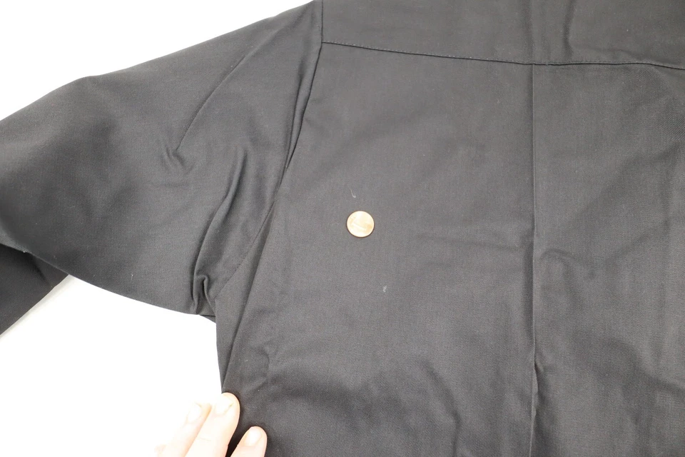 Camisa Uniforme Elbeco Para Hombre Talla 18-18.5 (32/33) Sarga Táctica Negra Manga Larga Foto 3 de 4