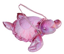 New Aurora World Tara Pink Plush Stuffed Sparkles Sea Turtle
