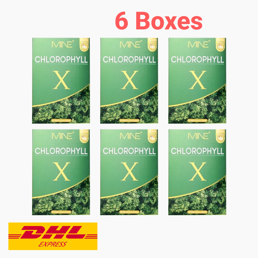 6x Mine Chlorophyll X Detox Drink Powder Healthy Skin Cleansing Balance