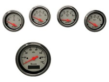 5 Gauge Set Programmable Hot Rod Street Rod Universal Shark 5 Gauge Set Programmable Hot Rod Street Rod Universal Shark