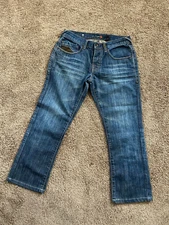 G By Guess Wyatt Womens Jeans Size 29 Short Wide Boot Cut Denim