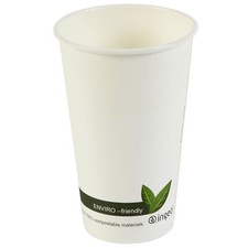 Compostable Hot Drink Cups 16oz / 450ml - x 50 - Biodegradable Takeaway Cups