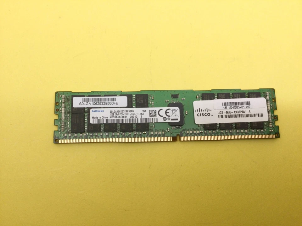 UCS-MR-1X322RV-A CISCO 32GB (1X32GB) 2RX4 PC4-2400T SERVER MEMORY 15-104065-01 - Image 3 of 4