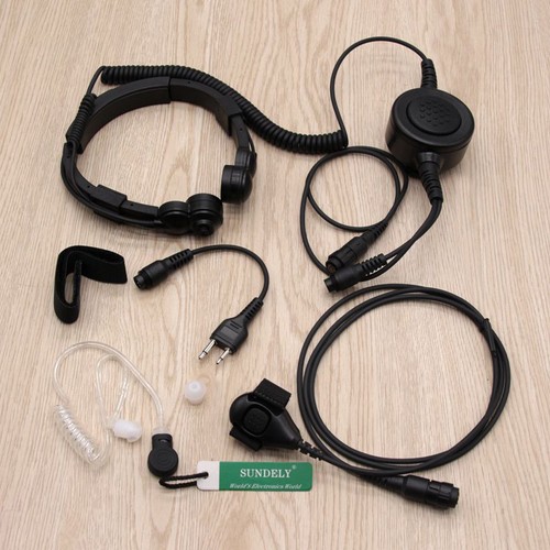 Tactical Military Throat Mic Headset 