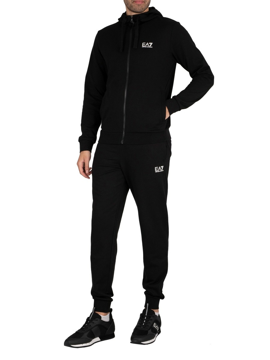 Black armani tracksuit mens deals