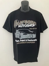Observance Autoshop Los Angeles Black S/S T-Shirt Large New