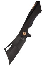 Taschenmesser Nemley Cleaver, Exclusive, Black PVD, Gold Ano