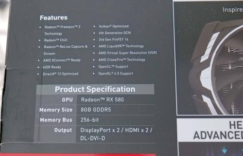 MSI Radeon RX 580 armor 8G oc From Japan - Picture 7 of 9