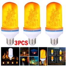 LED Flame Light Bulb 4 Modes Flickering Bulbs Upside Down Effect E26/E27 Base