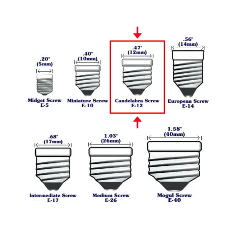 Satco S29877 - 4.5W CTC/LED/27K/CL/90CRI B10 Candelabra E12 base Warm White - Picture 2 of 2