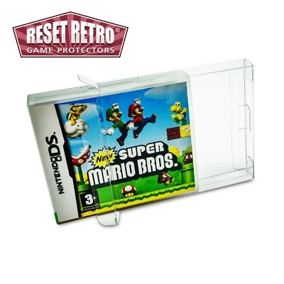 RESET RETRO Fundas Protectoras Nintendo DS Juegos 0,3/0,5mm CON/SIN Pestañas game protectors