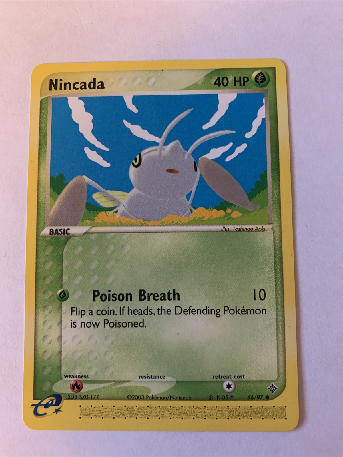 Pokemon Card - Nincada - 66/97 - EX Dragon - Excellent E31
