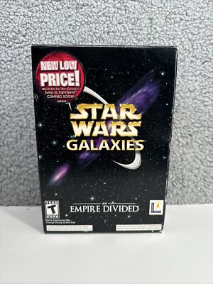 Swg Disc Star War Galaxies: Empire Divided (2003) - 4 Disc Set - Big Box ...