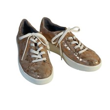 Collection By Clarks Ultimate Cushion Comfort Bronze Foil Camo Lace Up Shoe 6.5M