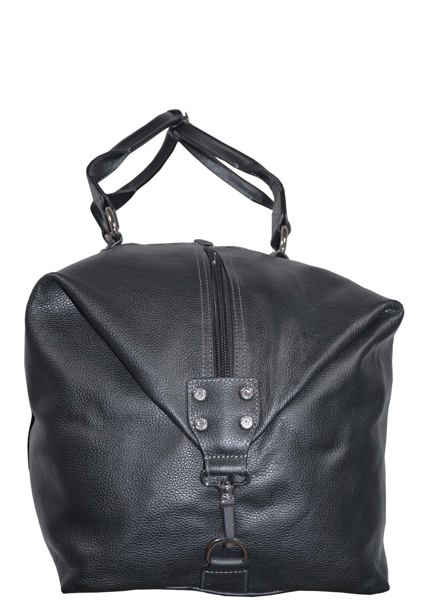 Grand Sac De Voyage En Cuir KATANA – Réf 69253, Noir, Neuf