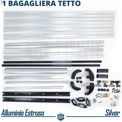 Bagagliera PORTAPACCHI Tetto per Citroen C5 1, 2 SW Cestello Portatutto ALLUMINI - Immagine 3 di 4