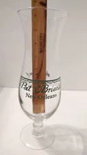 Pat O'Brien's Hurricane Glass HAVE FUN O'Briens Logo New Orleans LA Souvenir VTG