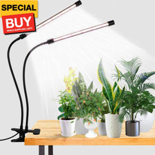 LED Grow Light,6000K Full Spectrum Clip Plant Growing Lamp with White Red LEDs f