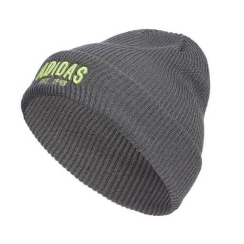 Adidas Men’s Foundation 3" Cuff Fold Beanie One Size Hat Gray-Green New