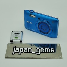 Nikon COOLPIX S3600 Blue Digital Camera 20.1MP OK button MALFUNCTION AS IS