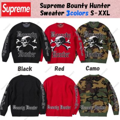 Supreme Bounty Hunter Sweater 3colors Black Red Camo Size S-XXL