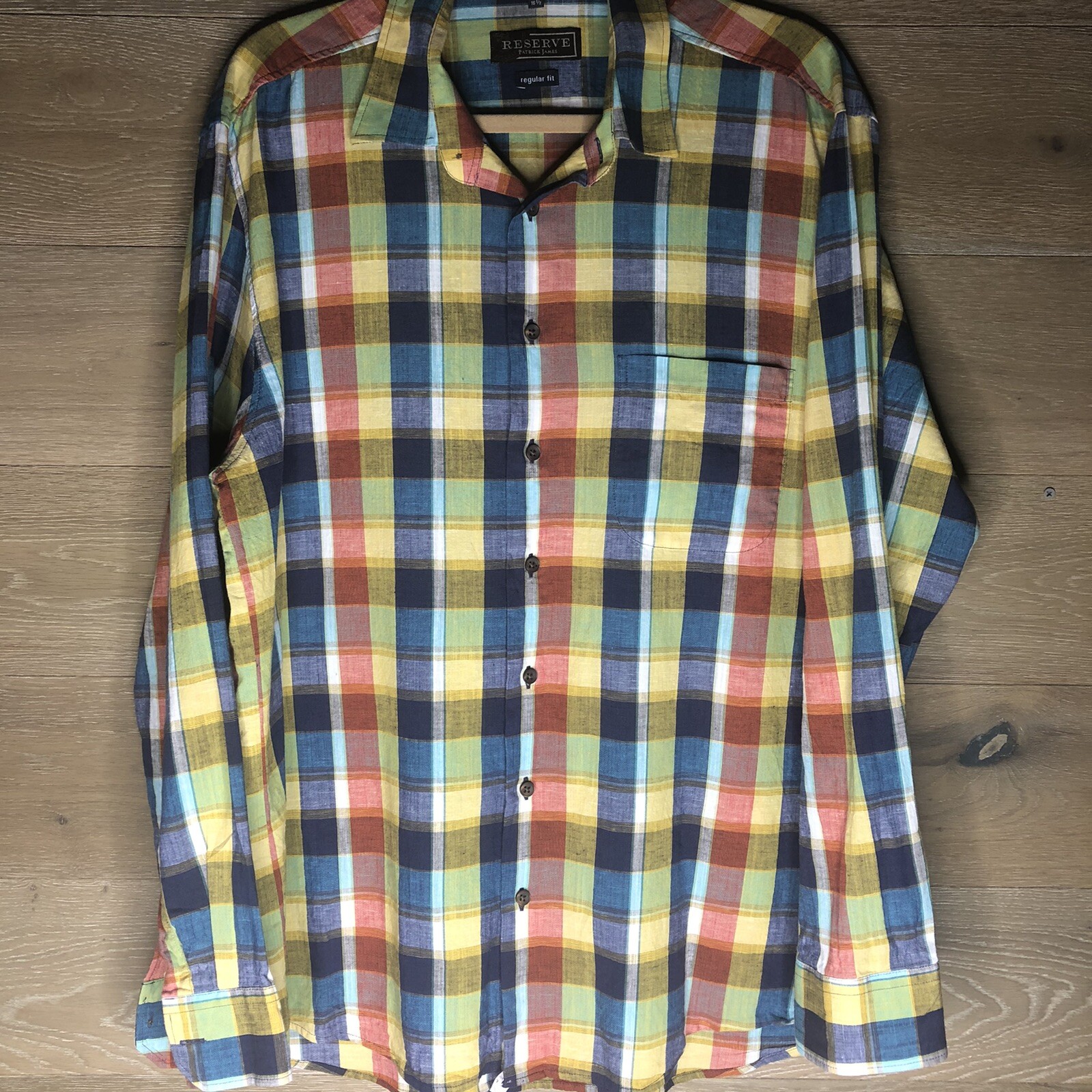 Reserve Patrick James Button Down Large Shirt - image 1