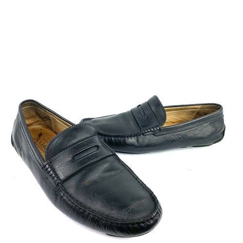 coach black penny loafers