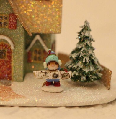 Wee Forest Folk M-337m Mini Yule Log w/ Birch Log (New 2023)