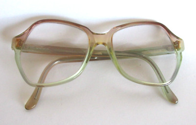 Vintage Univis Spunky Green Eyeglasses FRAMES ONLY Butterfly 135mm USA